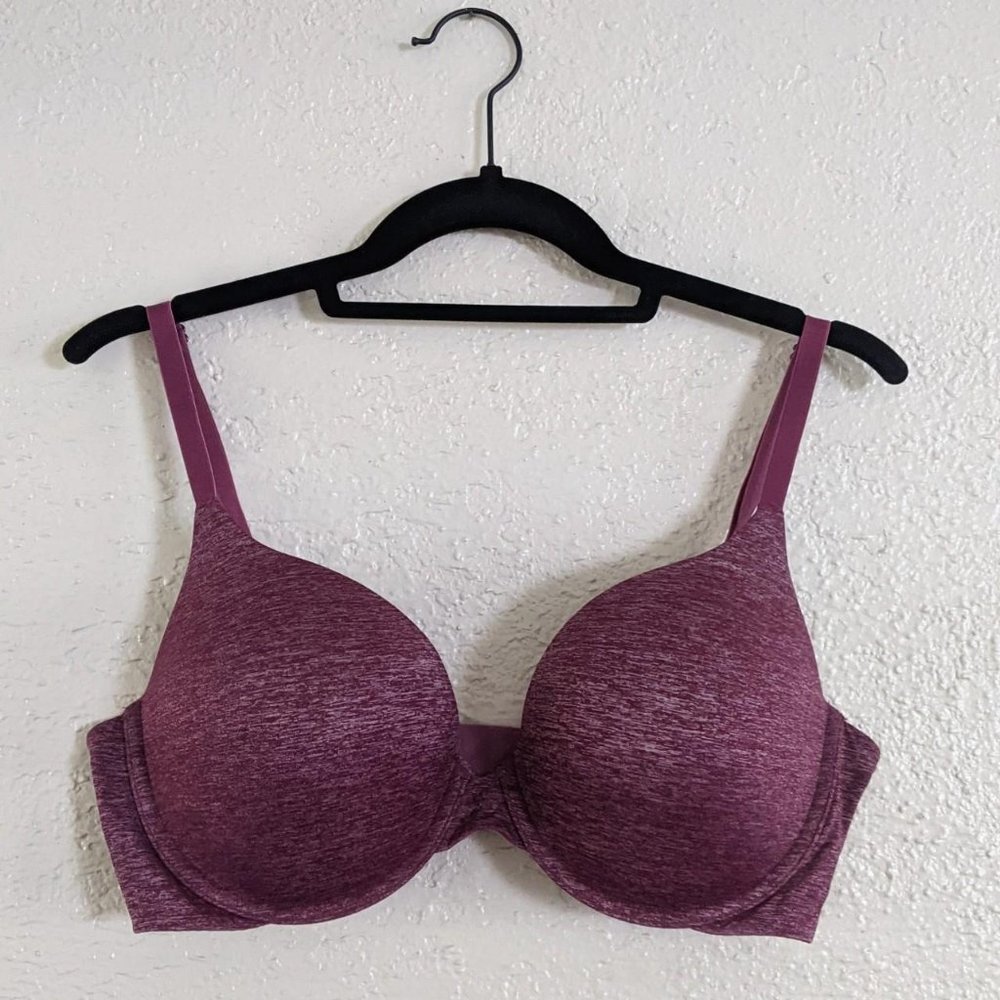 Victoria's Secret Women's Pink and Purple Bra 36D